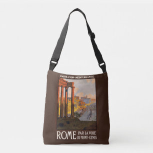 Sacs vintages de voyage de Rome Italie