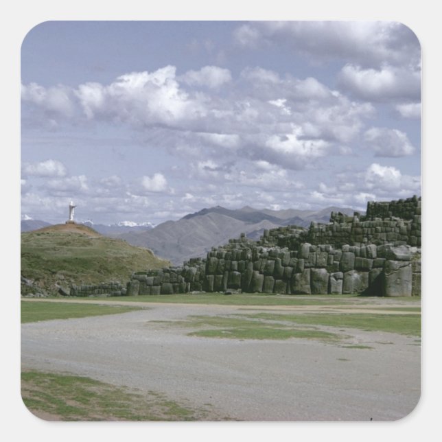 Sacsahuman Inca fortress Square Sticker (Front)