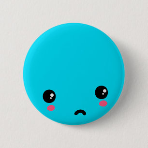 Sad 2 Inch Round Button