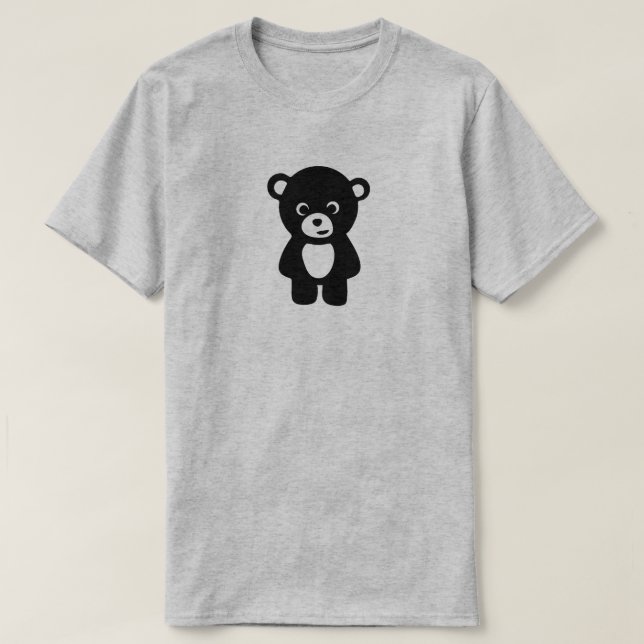 Sad Bear Customize With Your Own Phrase T-Shirt (Design Front)