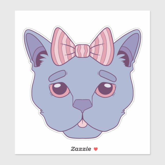 Sad Blue Cat (Sheet)