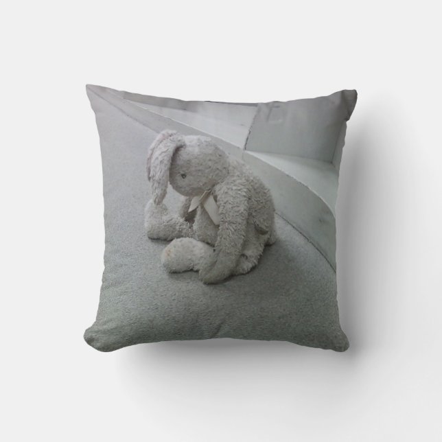Sad Bunny Pillow (Front)