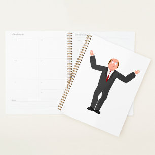 Sad Businessman Spiral Planner