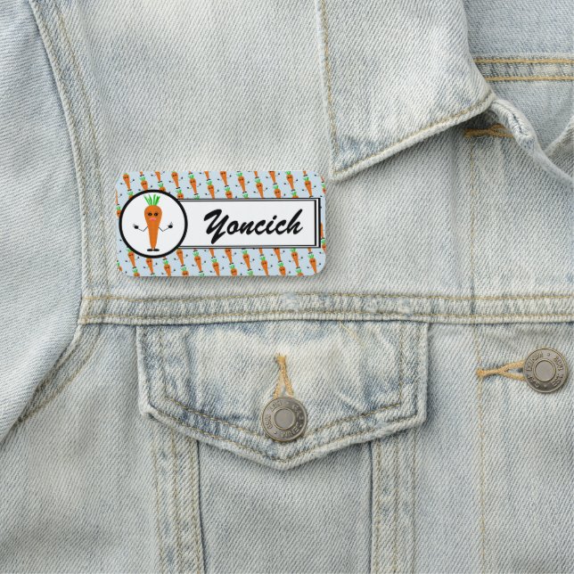 Sad Carrot by Kenneth Yoncich Name Tag (In Situ)