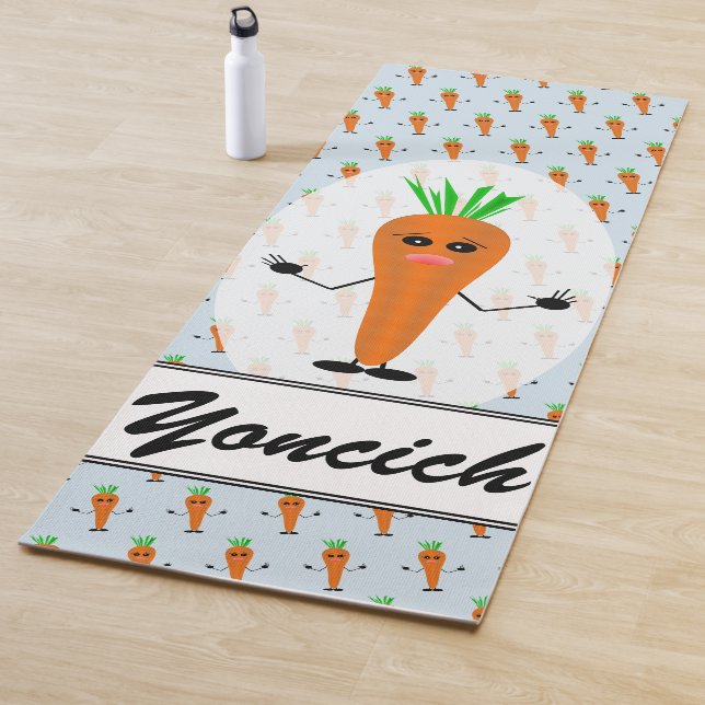 Sad Carrot by Kenneth Yoncich Yoga Mat (In Situ)
