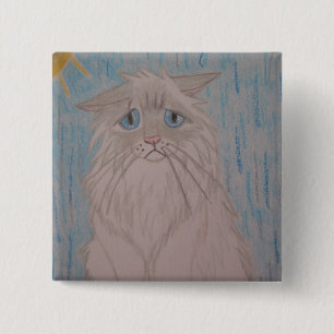 Sad Cat 2 Inch Square Button