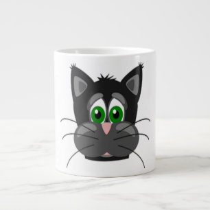 SAD CAT LARGE COFFEE MUG