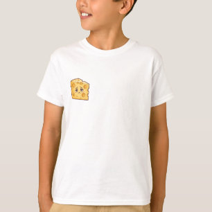 Sad Cheese Wedge Cartoon Kids T-Shirt