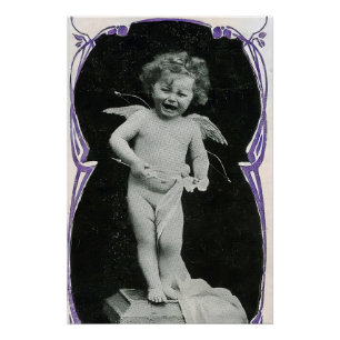 Sad Cherub Angel Print