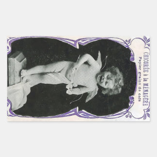 Sad Cherub Angel Print Sticker