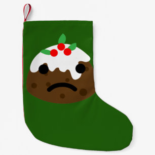 sad christmas pudding small christmas stocking