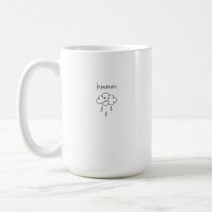 sad cloud doodle art coffee mug
