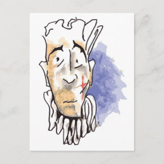 Sad Clown Postcard