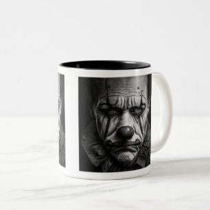Sad Clown Two-Tone Mug, 11 oz  Coffee Mug