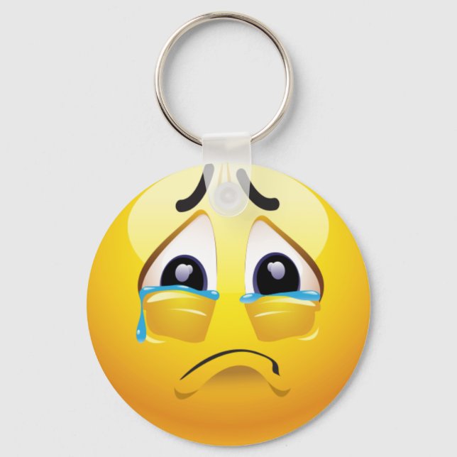 Sad emoji keychain (Front)
