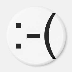 Sad Emoticon! geek products! Magnet