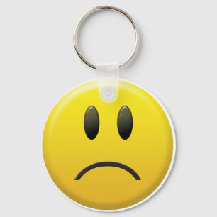 Sad Face Keychain