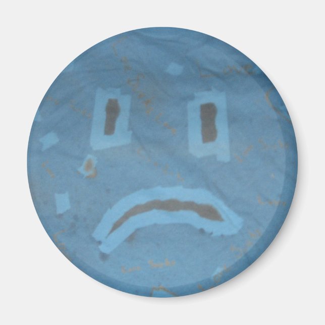 Sad Face Magnet (Front)