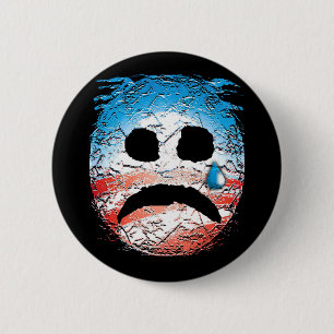Sad Face Obama Logo 2 Inch Round Button