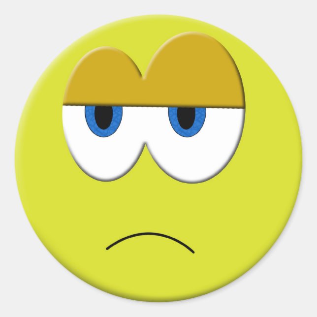 Sad Face Sticker (Front)