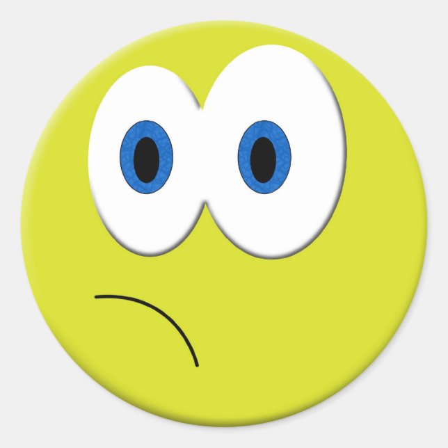 Sad Face Sticker (Front)