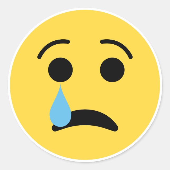 Sad Face Stickers (Front)