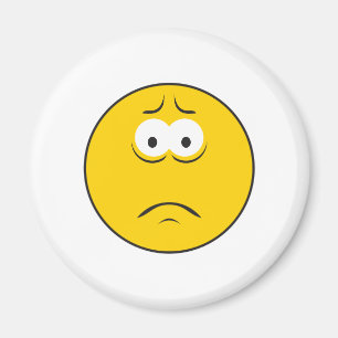 Sad Frowning Face Magnet