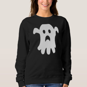 Sad Ghost Halloween Trendy Aesthetic Sweatshirt