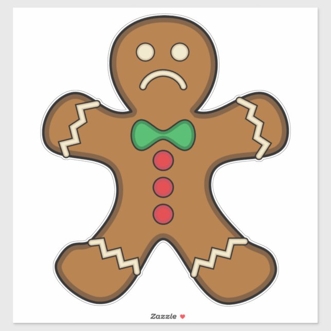 Sad Gingerbread Man (Sheet)