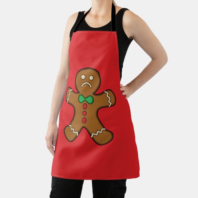 Sad Gingerbread Man Apron (Insitu)