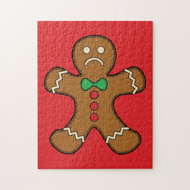 Sad Gingerbread Man Jigsaw Puzzle (Vertical)