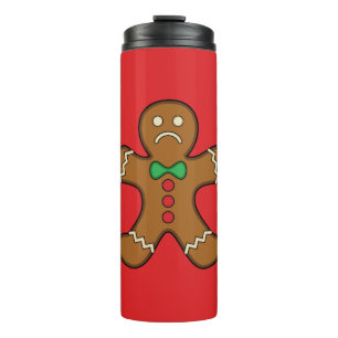 Sad Gingerbread Man Thermal Tumbler