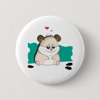sad hamster 2 inch round button