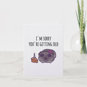 Sad Hamster Meme Birthday Card Funny Getting Old