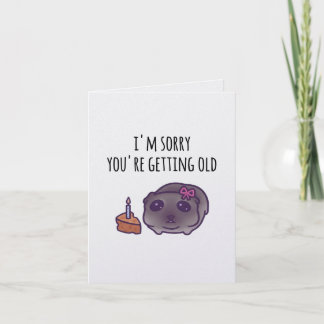 Sad Hamster Meme Birthday Card | Funny Getting Old
