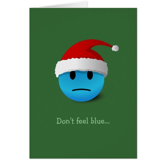 Sad / Happy Face Christmas card