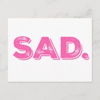 SAD Ides of Trump Pink Protest Postcard