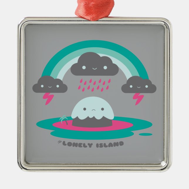 Sad Island 2 Metal Ornament (Front)