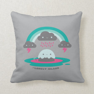 Sad Island 2 Throw Pillow