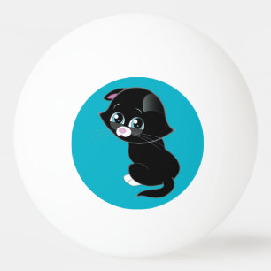 Sad Kitten Ping Pong Ping Pong Ball