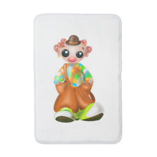 Sad Little Clown Bath Mat