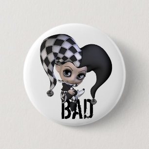 Sad Little Jester 2 Inch Round Button