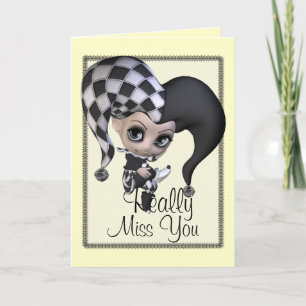 Sad Little Jester Card