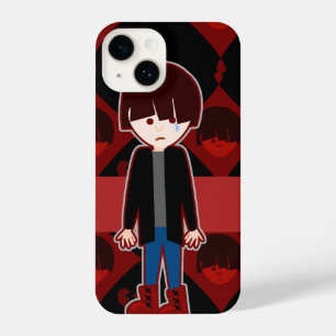 Sad Lonely Emo Boy iPhone 14 Case
