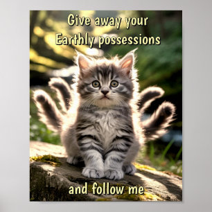 Sad & Lonely Pets Poster Print: Follow Me