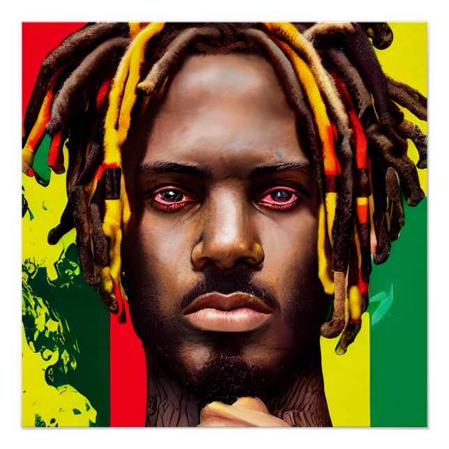 Sad Man Black King Melanin Bruh Brother Poster (Front)