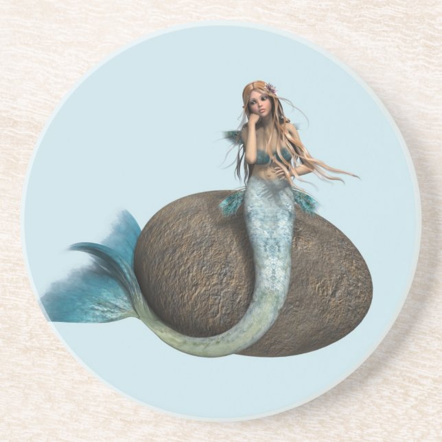 Sad Mermaid Coaster (Front)