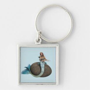 Sad Mermaid Keychain