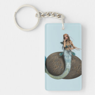 Sad Mermaid Keychain