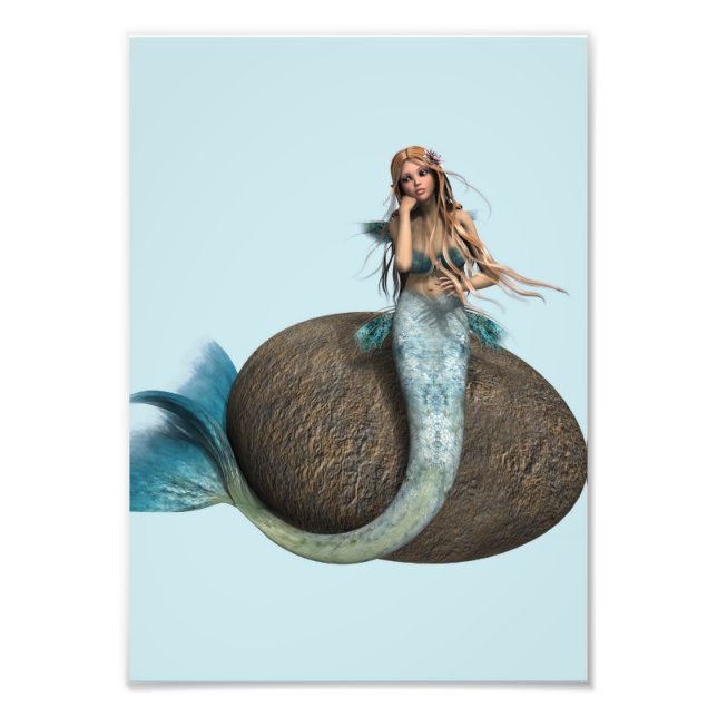 Sad Mermaid Photo Print (Front)